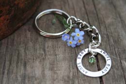 angel baby affirmation keyring