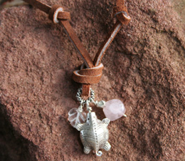 fertility turtle amulet necklace