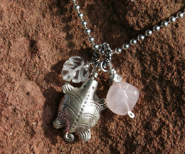 fertility necklace, turtle amulet