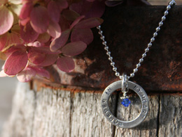 handmade custom personalised affirmation necklace handstamped engraving