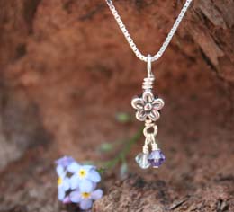 Forget-me-not Miscarriage and Infant Loss Memorial Pendant