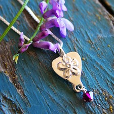 Forget-me-not Heart Miscarriage Necklace