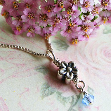 Forget-me-not Miscarriage Necklace - Baby Loss and Miscarriage Jewelry