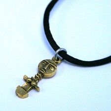 Bronze Akua’ba Fertility Doll Necklace