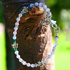 Forget-me-not Gemstone Miscarriage Bracelet