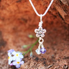 Forget-me-not Miscarriage Necklace - Baby Loss and Miscarriage Jewelry