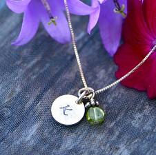 Initial Necklace - Sterling Silver
