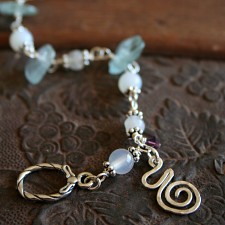 Pregnancy Bracelet - Birth Spiral Charm