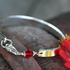 Thick Sterling Silver Flat Cuff with Clasp