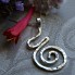 Hammered Pregnancy Pendant in Sterling Silver