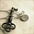 Hand Stamped Silver Disc Necklace