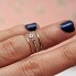 Knuckle Ring Mixed Metals Spanno Set Displayed on Hand