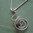 Pregnancy Spiral Necklace with Birthstone