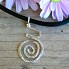 Small Hammered Pregnancy Necklace - Satin Cord