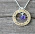 Eternity Circle Mothers Necklace Gemstone