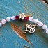 Forget-me-not Gemstone Miscarriage Bracelet with Heart Charm