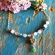 Forget-me-not Gemstone Miscarriage Necklace - Baby Loss and Miscarriage Jewelry