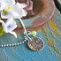 Hand Stamped Silver Disc Necklace