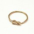 Infinity Knuckle Ring 14k Gold Filled Hammered
