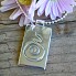 Pregnancy Spiral Tag Pendant Necklace Customised with Engraving