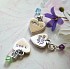 Tiny Footprints Miscarriage Memorial Charm - Engraving