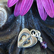 Tiny Footprints Miscarriage Memorial Charm